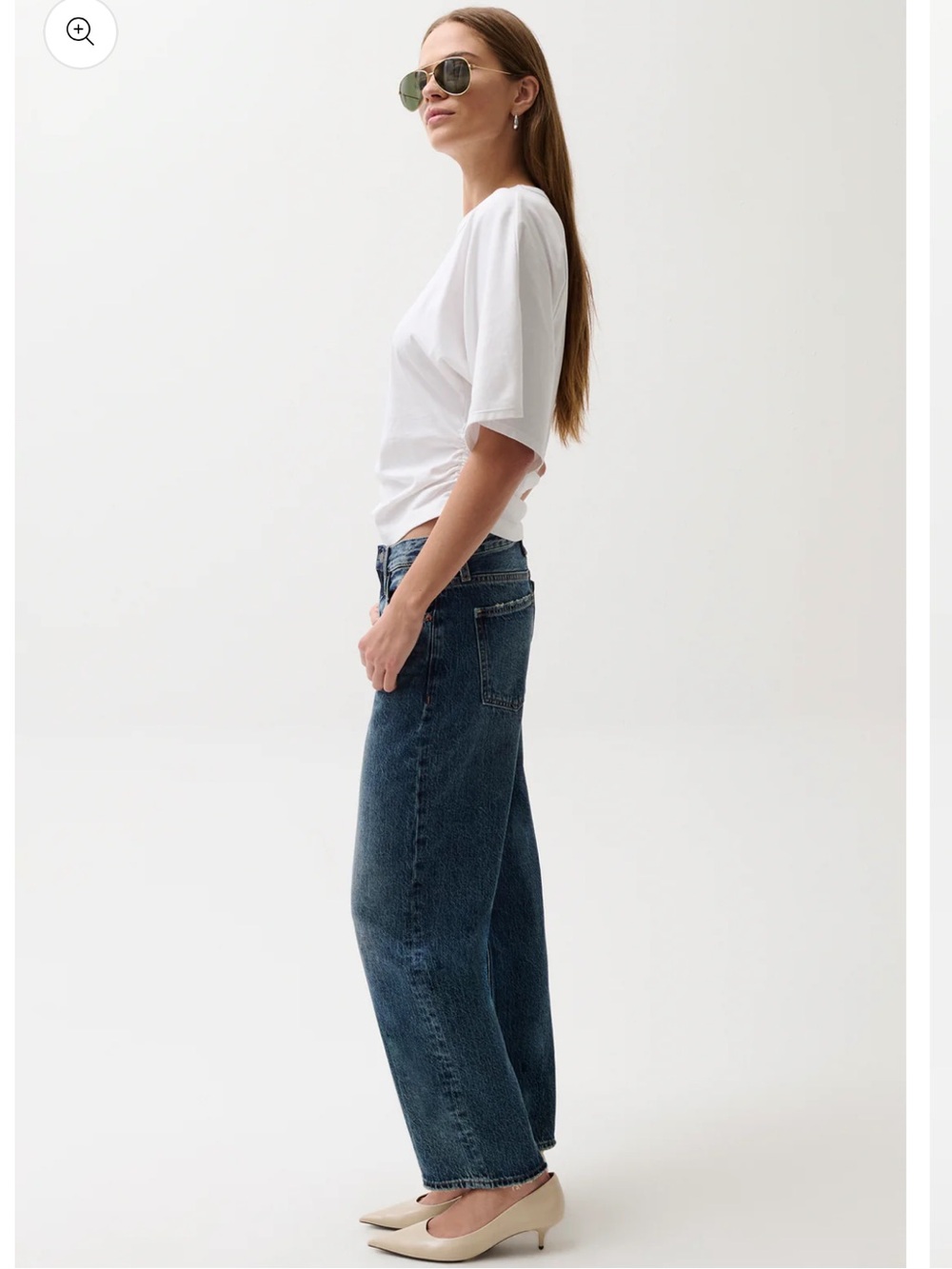PISTOLA LEXI MID RISE BOWED STRAIGHT JEAN - ARTISAN size 26 - Picture 2 of 10
